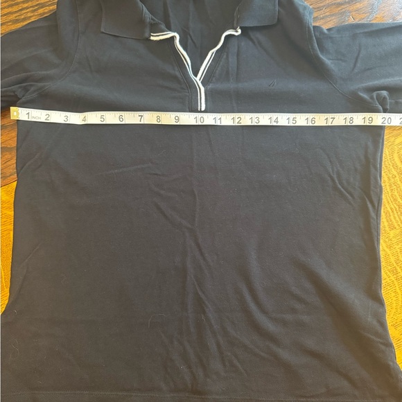 Women’s Navy Nautica V-neck Shirt Sz Large 3/4sleeve - Picture 6 of 8